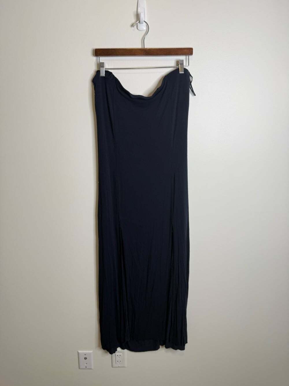 Free people beach black strapless my long time Love maxi dress size large